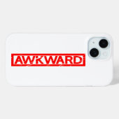 Awkward-Briefmarke Case-Mate iPhone Hülle (Rückseite (Horizontal))