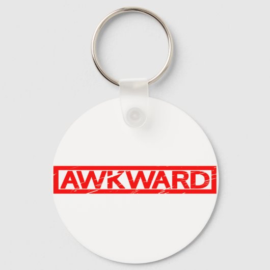 Awkward-Briefmarke Schlüsselanhänger (Vorderseite)