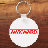 Awkward-Briefmarke Schlüsselanhänger (Rückseite)