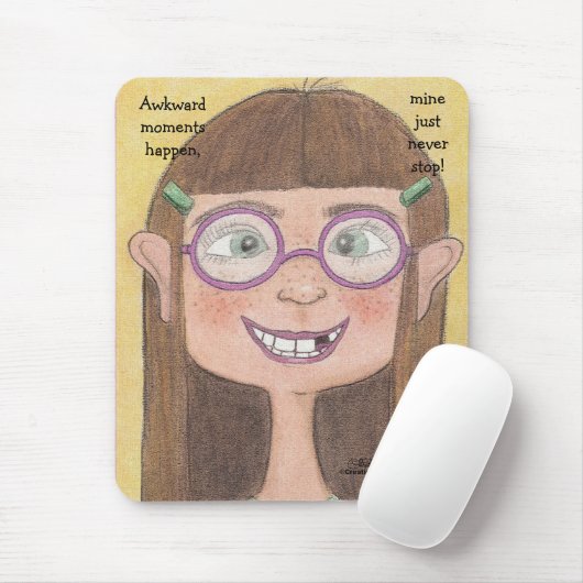 Awkward Bühne Girl Mousepad (Mit Mouse)