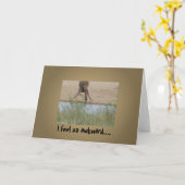Awkward Karte (Gelbe Blume)