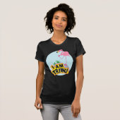 Awkward Pink Flamingo Ich versuche, Funny Funny T-Shirt (Vorne ganz)
