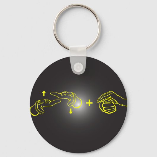 Awkward Signage Schlüsselanhänger (Vorderseite)