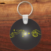 Awkward Signage Schlüsselanhänger (Vorderseite)