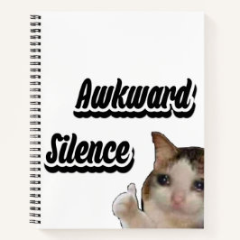 Awkward Silence Cat Membook Notebook Notizblock