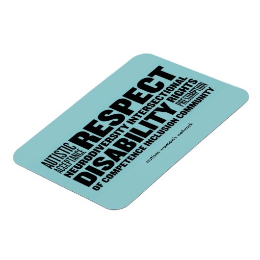 AWN Wort Cloud Flexi-Magnet Magnet (Linke Seite)