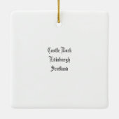 aWorld2Celebrate: Edinburgh, Scotland Keramikornament (Rückseite)