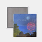 aWorld2Celebrate: GLÜCKLICH 4. JULI! Magnet (Vorderseite/Rückseite)