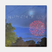 aWorld2Celebrate: GLÜCKLICH 4. JULI! Magnet (Vorne)