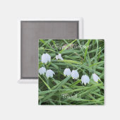 aWorld2Celebrate: Glücklich Mărțișor! Magnet (Vorderseite/Rückseite)