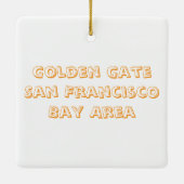 aWorld2Celebrate: Golden Gate Keramikornament (Rückseite)