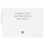 aWorld2Celebrate: Golden Gate, San Francisco (Rückseite Horizontal)