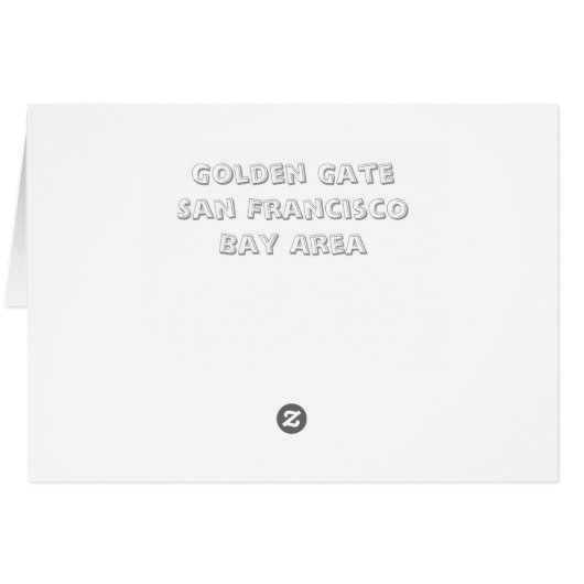 aWorld2Celebrate: Golden Gate, San Francisco (Rückseite Horizontal)