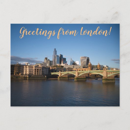 aWorld2Celebrate: Greetings from London! Postkarte (Vorderseite)