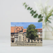aWorld2Celebrate: Grüße aus Braunschweig! Postkarte (Stehend Vorderseite)