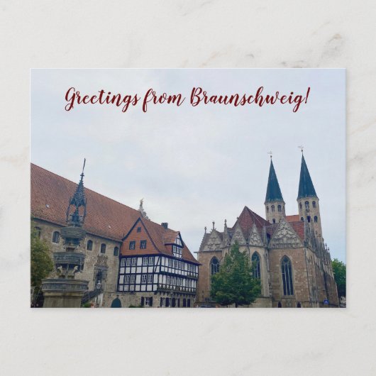 aWorld2Celebrate: Grüße aus Braunschweig! Postkarte (Vorderseite)