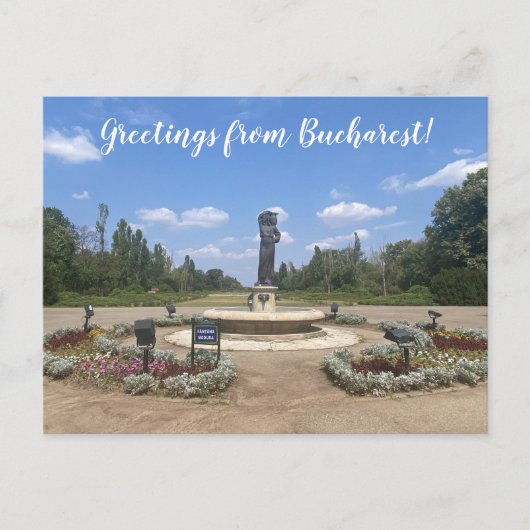 aWorld2Celebrate: Grüße aus Bukarest! Postkarte (Vorderseite)