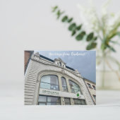 aWorld2Celebrate: Grüße aus Bukarest! Postkarte (Stehend Vorderseite)