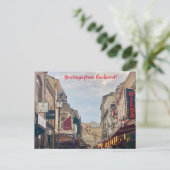 aWorld2Celebrate: Grüße aus Bukarest! Postkarte (Stehend Vorderseite)