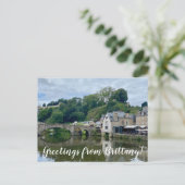 aWorld2Celebrate: Grüße aus der Bretagne! Postkarte (Stehend Vorderseite)