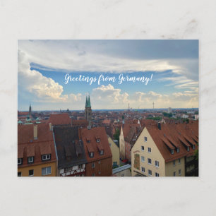 aWorld2Celebrate: Grüße aus Deutschland! Postkarte