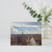 aWorld2Celebrate: Grüße aus Deutschland! Postkarte (Stehend Vorderseite)