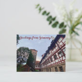 aWorld2Celebrate: Grüße aus Deutschland! Postkarte (Stehend Vorderseite)