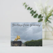 aWorld2Celebrate: Grüße aus Deutschland! Postkarte (Stehend Vorderseite)