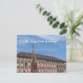 aWorld2Celebrate: Grüße aus Deutschland! Postkarte (Stehend Vorderseite)