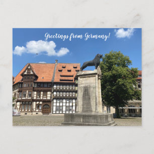 aWorld2Celebrate: Grüße aus Deutschland! Postkarte