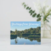 aWorld2Celebrate: Grüße aus Deutschland! Postkarte (Stehend Vorderseite)