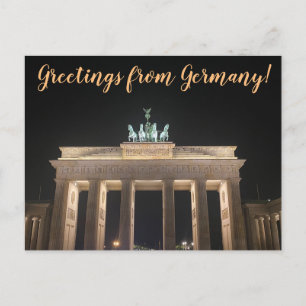 aWorld2Celebrate: Grüße aus Deutschland! Postkarte