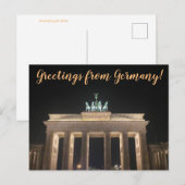 aWorld2Celebrate: Grüße aus Deutschland! Postkarte (Vorne/Hinten)