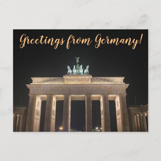 aWorld2Celebrate: Grüße aus Deutschland! Postkarte (Vorderseite)