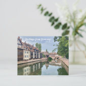 aWorld2Celebrate: Grüße aus Deutschland! Postkarte (Stehend Vorderseite)