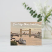 aWorld2Celebrate: Grüße aus London! Postkarte (Stehend Vorderseite)