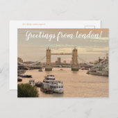 aWorld2Celebrate: Grüße aus London! Postkarte (Vorne/Hinten)