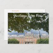 aWorld2Celebrate: Grüße aus Paris! Postkarte (Vorne/Hinten)