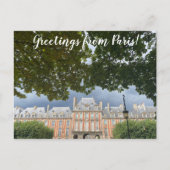 aWorld2Celebrate: Grüße aus Paris! Postkarte (Vorderseite)