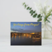 aWorld2Celebrate: Grüße aus Prag! Postkarte (Stehend Vorderseite)