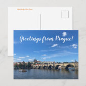 aWorld2Celebrate: Grüße aus Prag! Postkarte (Vorne/Hinten)