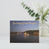 aWorld2Celebrate: Grüße aus Prag! Postkarte (Stehend Vorderseite)