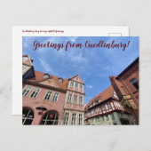 aWorld2Celebrate: Grüße aus Quedlinburg! Postkarte (Vorne/Hinten)