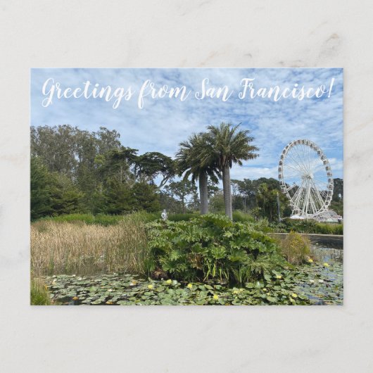 aWorld2Celebrate: Grüße aus San Francisco! Postkarte (Vorderseite)