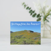 aWorld2Celebrate: Grüße aus San Francisco! Postkarte (Stehend Vorderseite)