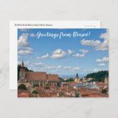 aWorld2Celebrate: Grüße von Brasov! Postkarte (Vorne/Hinten)