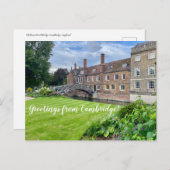 aWorld2Celebrate: Grüße von Cambridge! Postkarte (Vorne/Hinten)