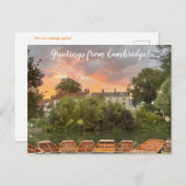 aWorld2Celebrate: Grüße von Cambridge! Postkarte (Vorne/Hinten)