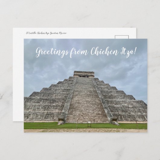 aWorld2Celebrate: Grüße von Chichén Itzá! Pos Postkarte (Vorne/Hinten)