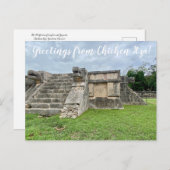 aWorld2Celebrate: Grüße von Chichén Itzá! Postkarte (Vorne/Hinten)